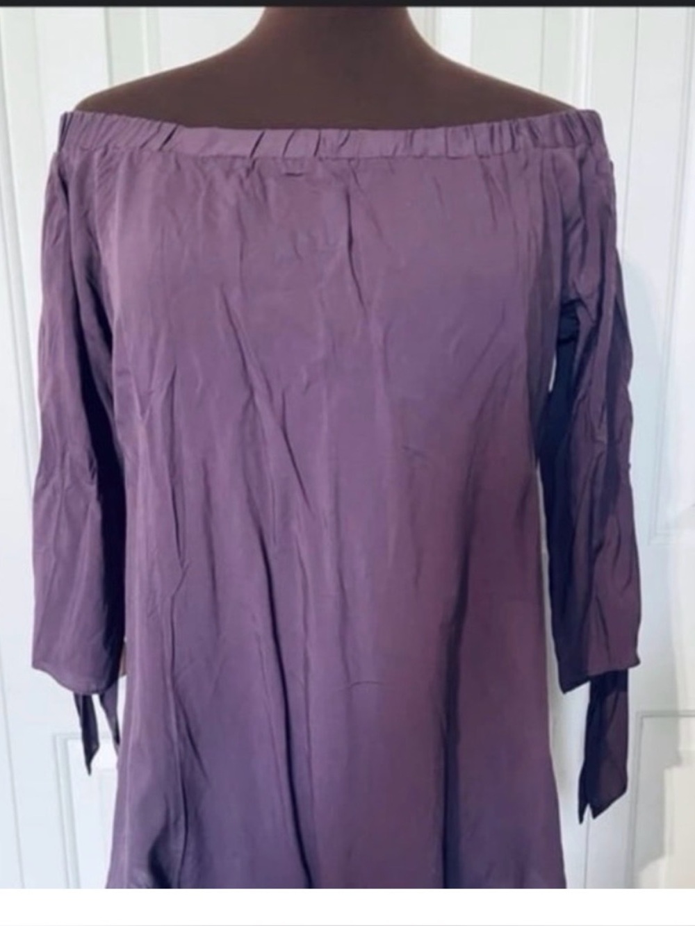 Just Quella NWT Women's Purple Off-Shoulder Boho Flowy Blouse